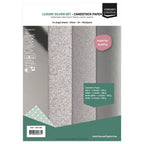 Vaessen Creative Cardstock A4 Silber-Mix 250g (24 Blatt)