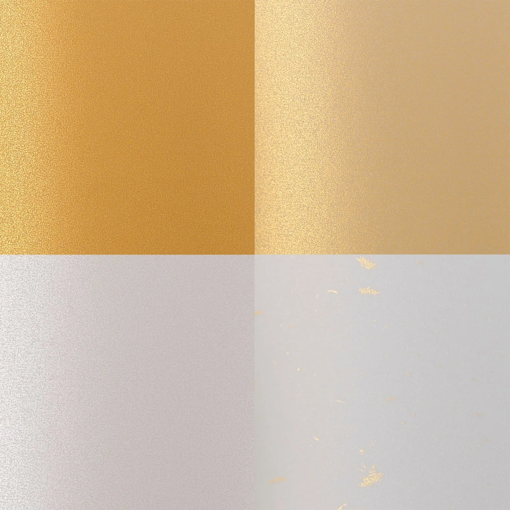 Vaessen Creative Transparentpapier A4 Gold & Weiß 110g (16 Blatt)