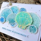 Karten-Kunst Clear Stamps KK-0217 - Muscheln Stempel maritim