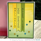Karten-Kunst Clear Stamps KK-0242 - Vertikale Worte III Viele Grüsse