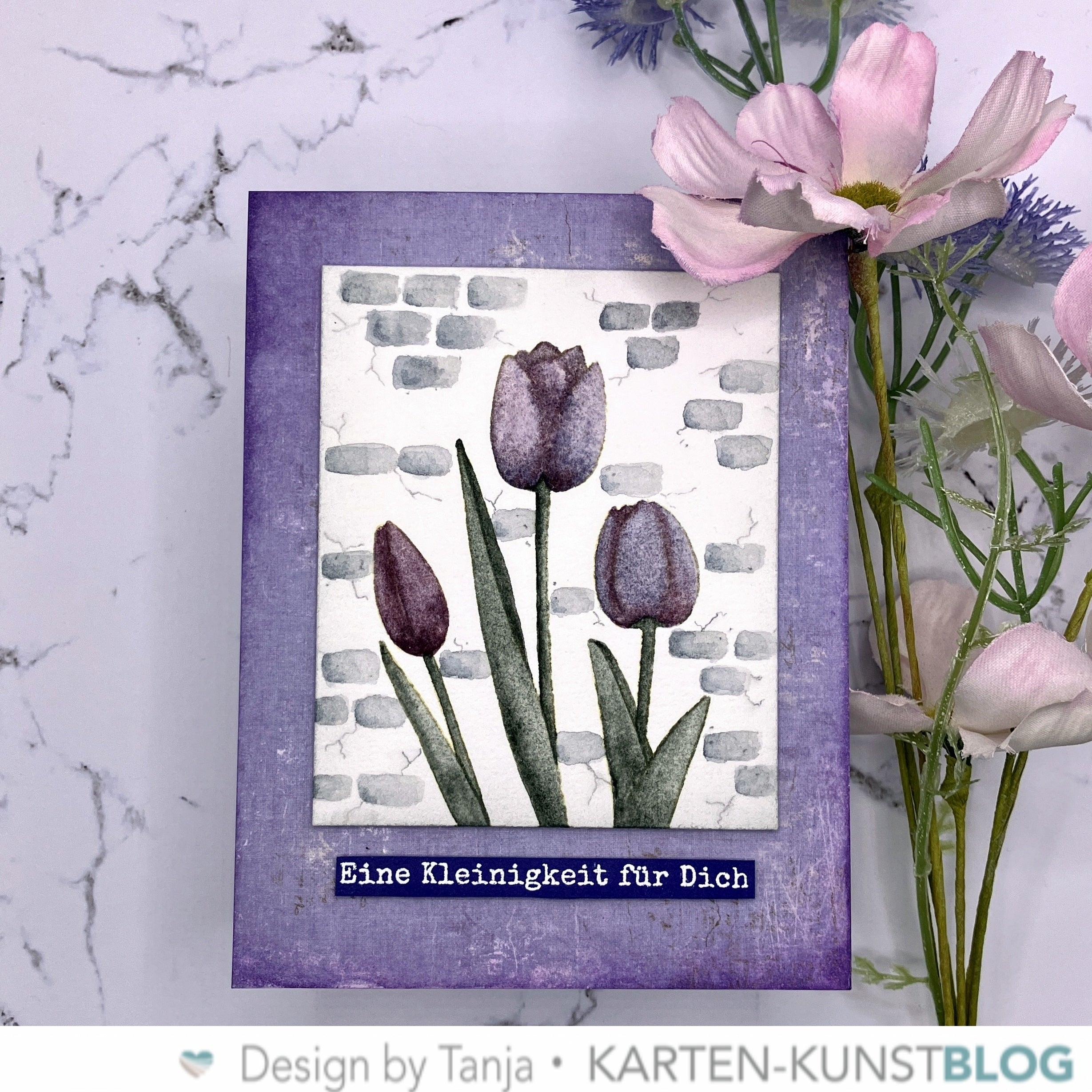 Karten-Kunst Clear Stamps KK-0234 - Scribble Tulips / Tulpen Stempel