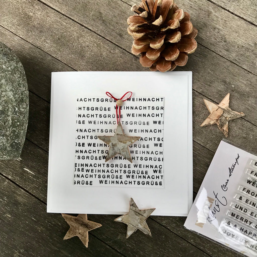 Karten-Kunst Clear Stamps KK-0201 - Weihnachten modern