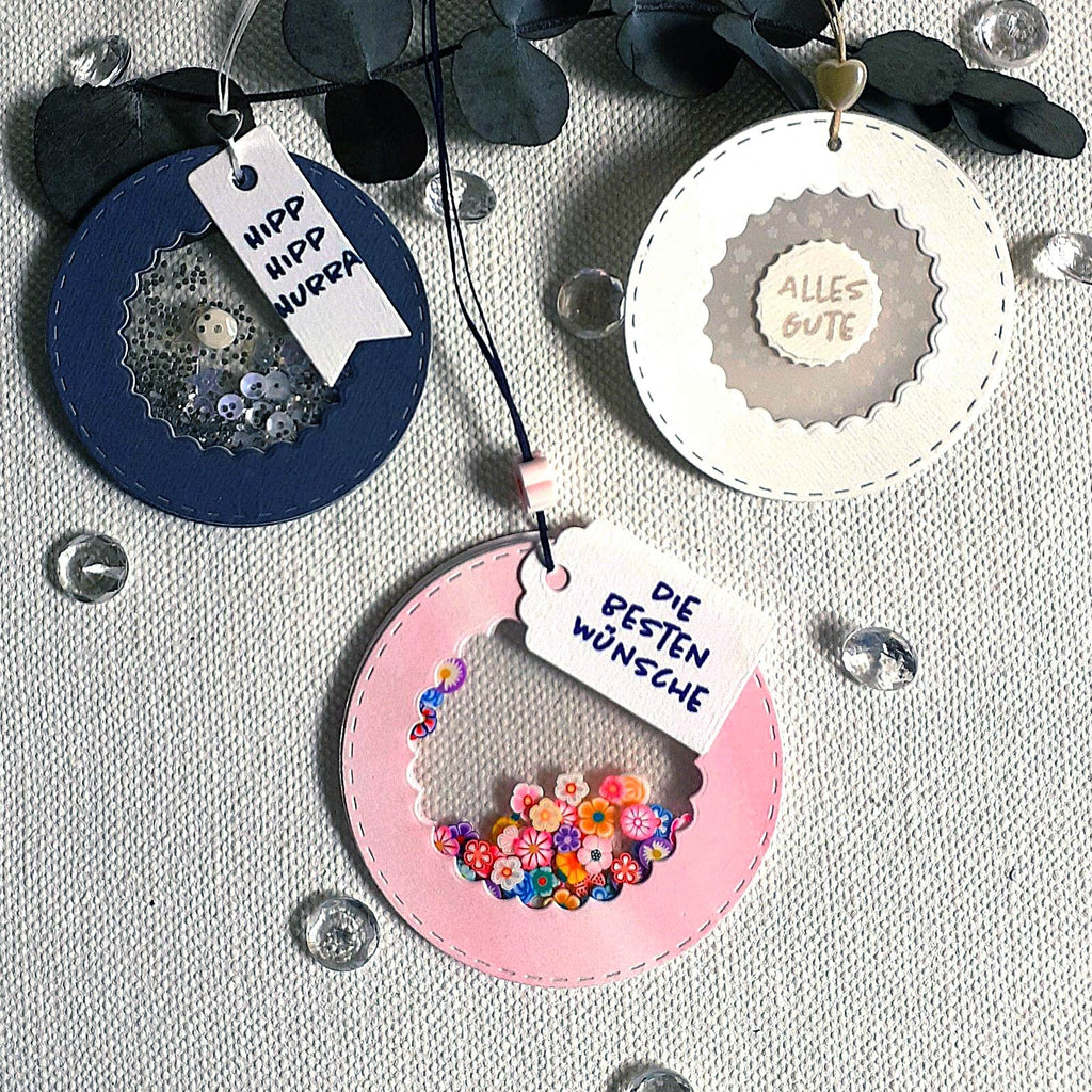 Karten-Kunst Stanzschablone kk-D107 - Kreise mit Wellenrand / Circles Borders
