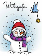 Karten-Kunst Clear Stamp Set - Viecher im Schnee
