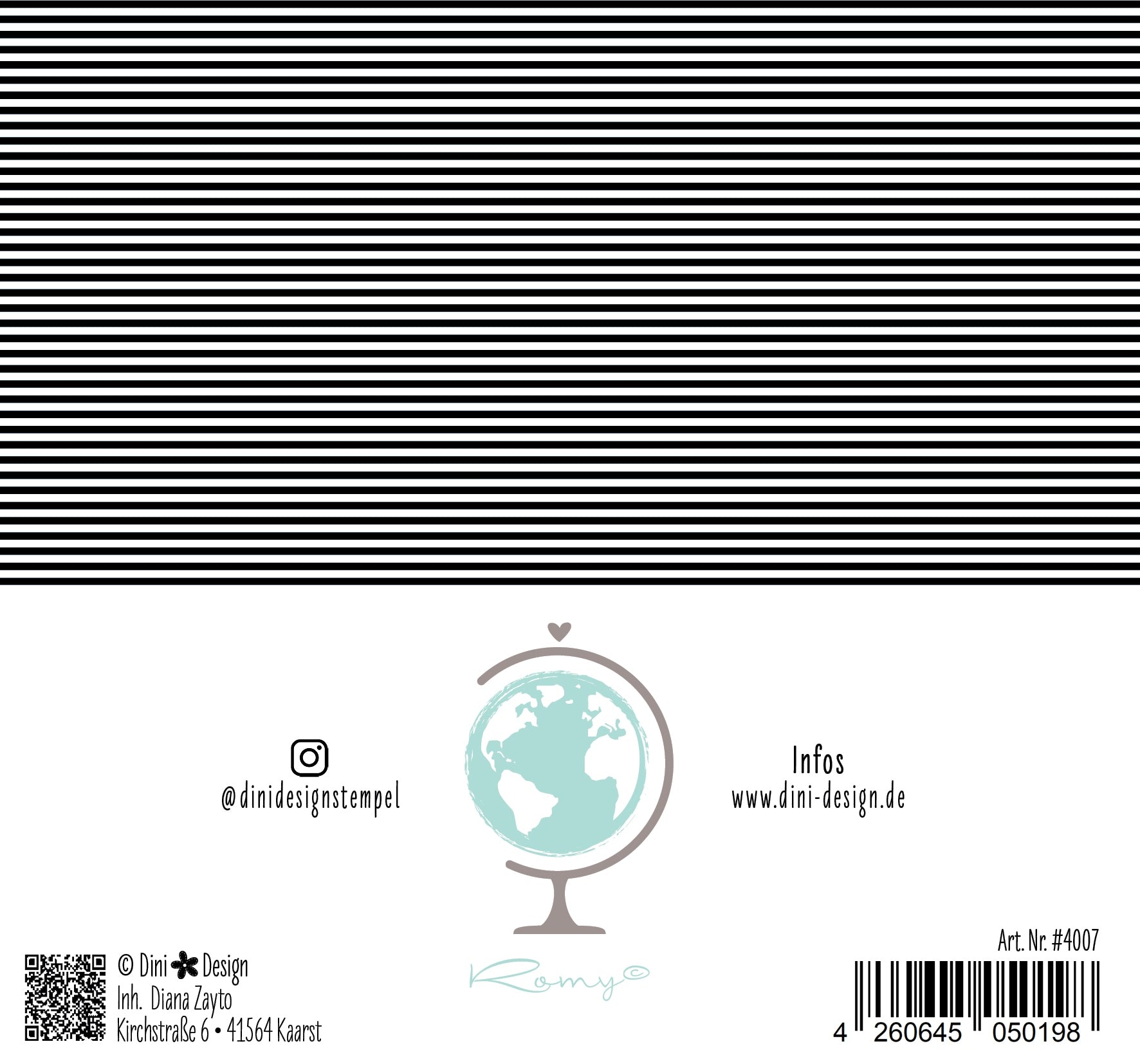 Dini Design 6x6 Papierset Sterne-Streifen