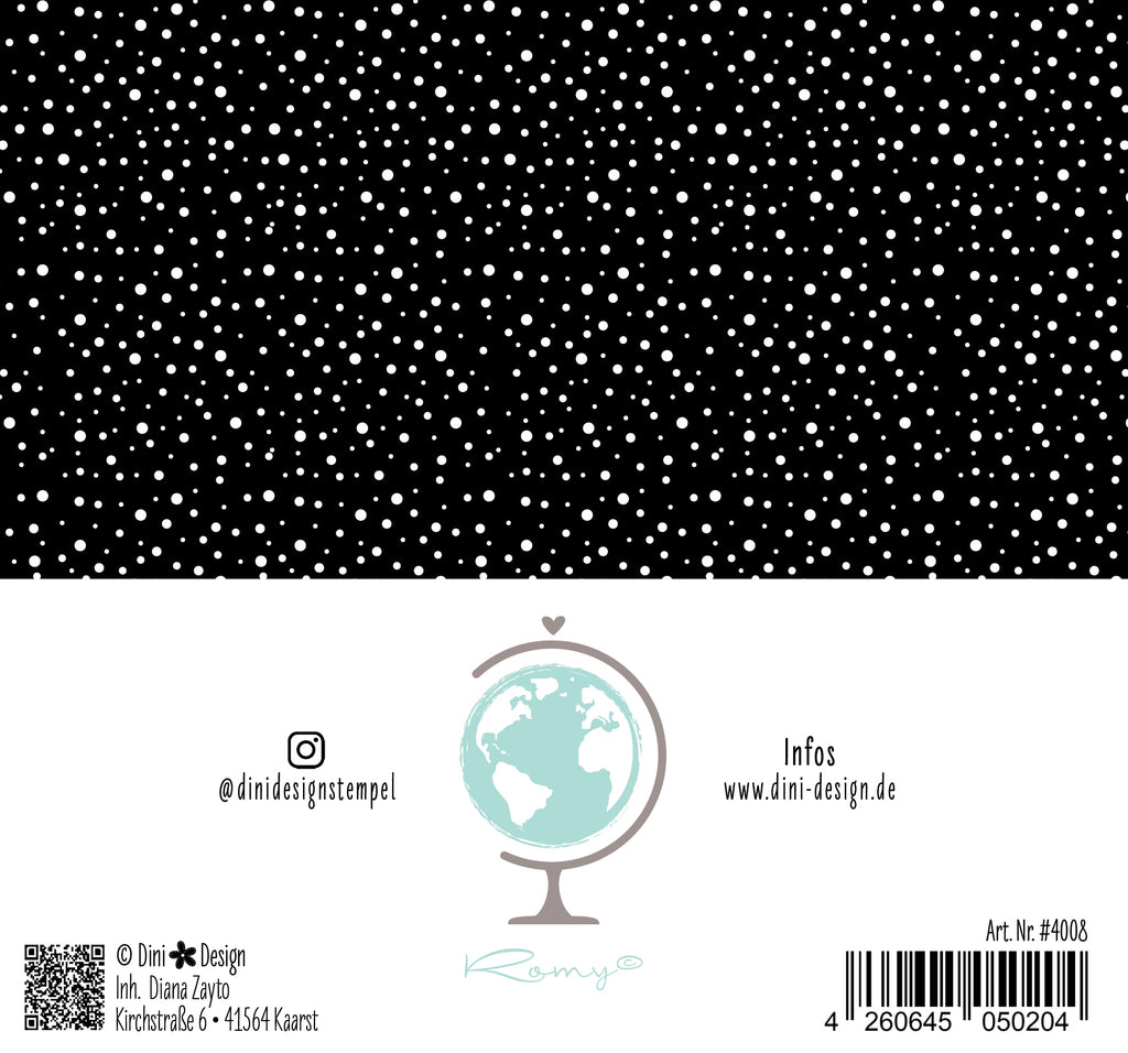 Dini Design 6x6 Papierset Blumen-Punkte