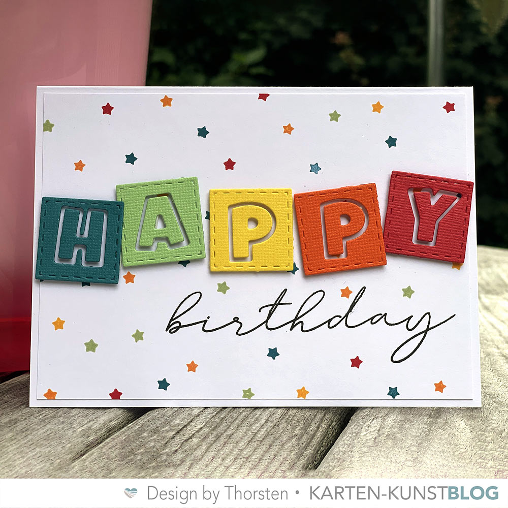Karten-Kunst Clear Stamps KK-0231 - Geburtstag Modern