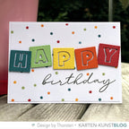 Karten-Kunst Clear Stamps KK-0231 - Geburtstag Modern