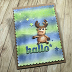 Karten-Kunst Stanzschablone kk-D124 - Mini Reindeer