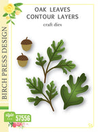 Birch Press Stanzschablone - 57556 Oak Leaves Contour Layers