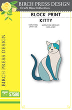 Birch Press Stanzschablone - 57580 Block Print Kitty