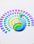 Birch Press Stanzschablone - 57591 Block Print Pretty Peacock