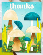 Birch Press Stanzschablone - 57610 Block Print Round Mushrooms