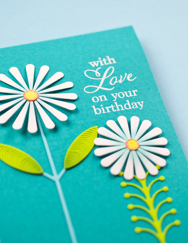 Birch Press Stanzschablone - 57634 Block Print Daisy Flower