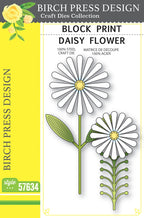 Birch Press Stanzschablone - 57634 Block Print Daisy Flower