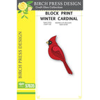 Birch Press Stanzschablone - 57635 Block Print Winter Cardinal