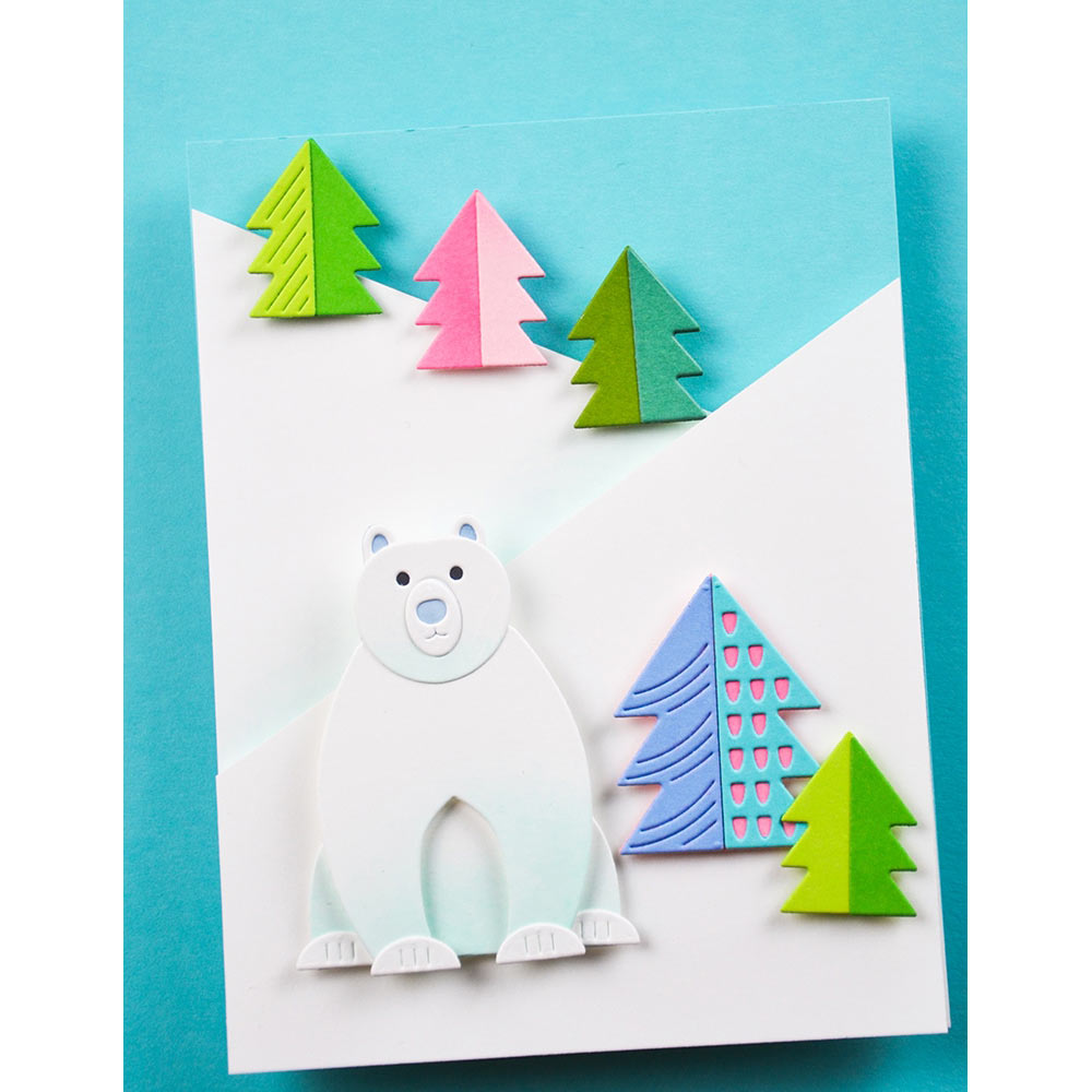 Birch Press Stanzschablone - 57638 Block Print Polar Bear