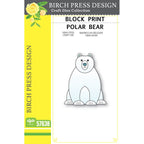 Birch Press Stanzschablone - 57638 Block Print Polar Bear