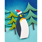 Birch Press Stanzschablone - 57641 Block Print Peaceful Penguin