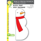 Birch Press Stanzschablone - 57642 Block Print Edge Snowman