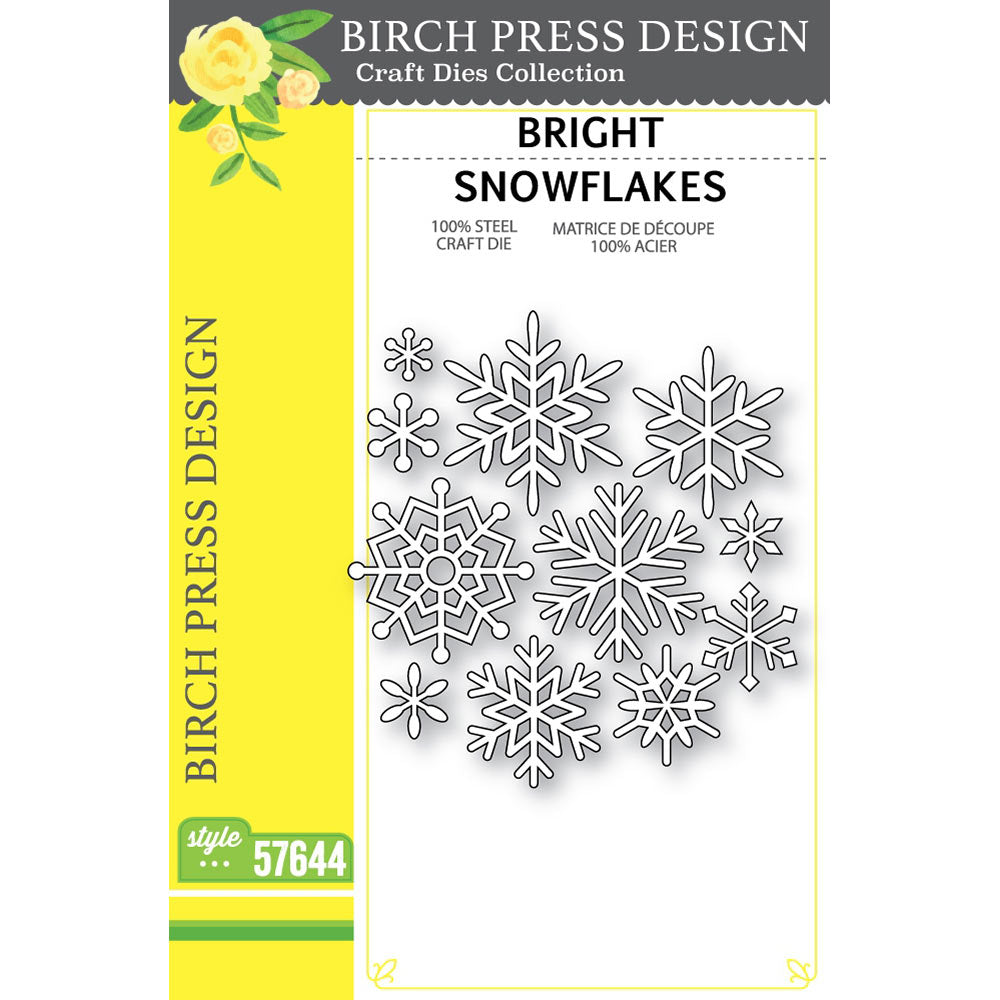 Birch Press Stanzschablone - 57644 Bright Snowflakes