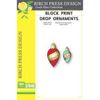 Birch Press Stanzschablone - 57646 Block Print Drop Ornaments