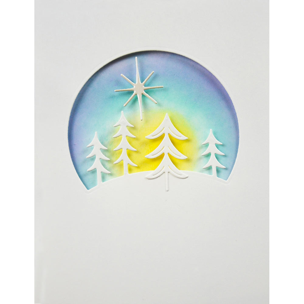 Birch Press Stanzschablone - 57649 Block Print Starry Night Scene