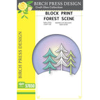 Birch Press Stanzschablone - 57650 Block Print Forest Scene