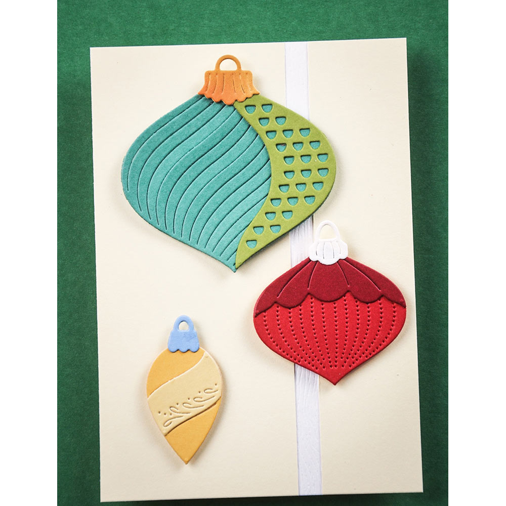 Birch Press Stanzschablone - 57646 Block Print Drop Ornaments