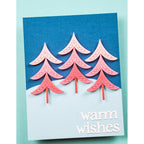 Birch Press Stanzschablone - 57648 Block Print Evergreen Trees