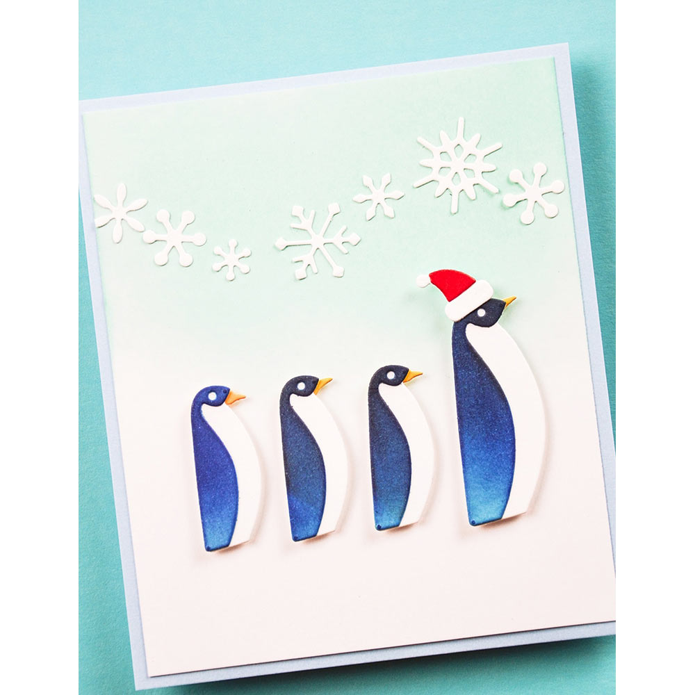 Birch Press Stanzschablone - 57654 Block Print Marching Penguins