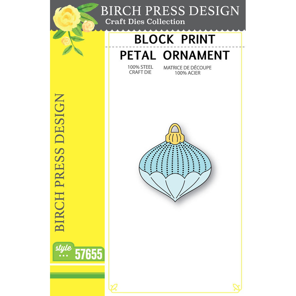Birch Press Stanzschablone - 57655 Block Print Petal Ornament