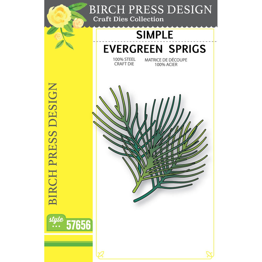 Birch Press Stanzschablone - 57656 Simple Evergreen Sprigs
