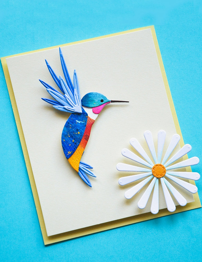 Birch Press Stanzschablone - 57658 Block Print Flashy Hummingbird