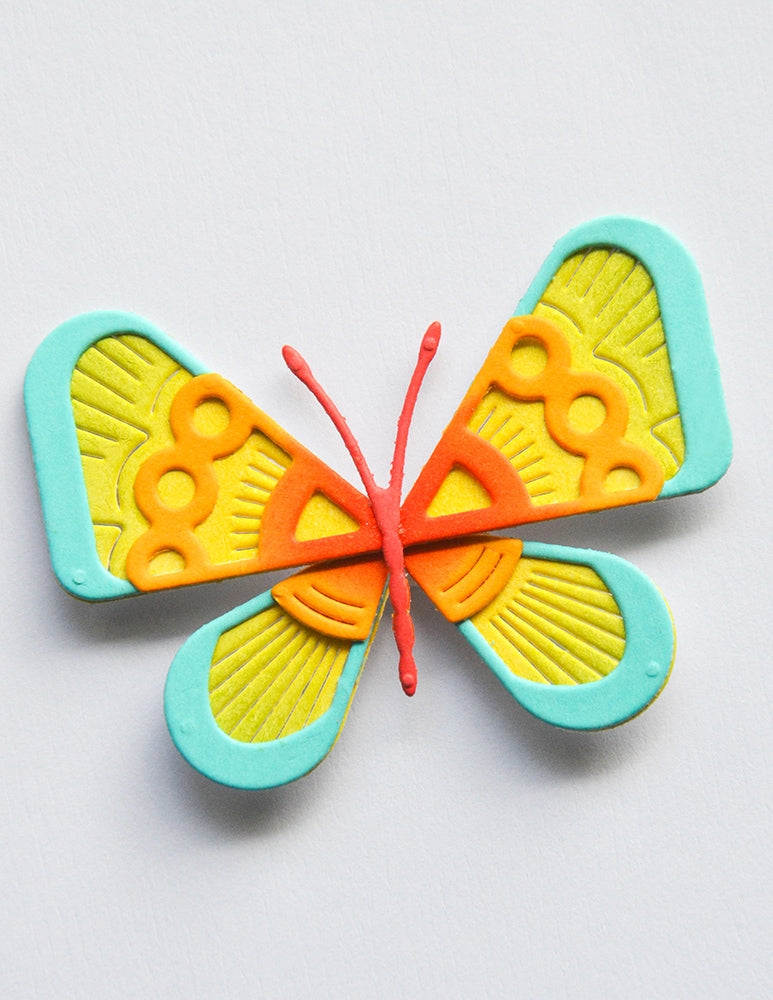 Birch Press Stanzschablone - 57663 Block Print Deco Butterfly