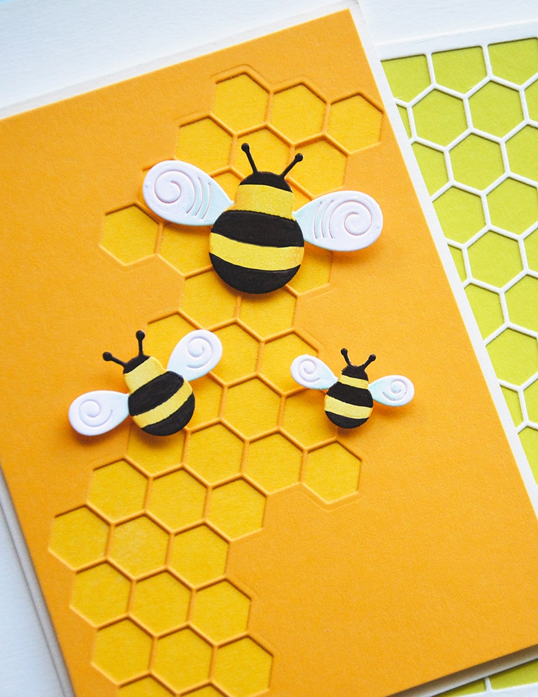 Birch Press Stanzschablone - 57671 Block Print Twirly Bumblebees