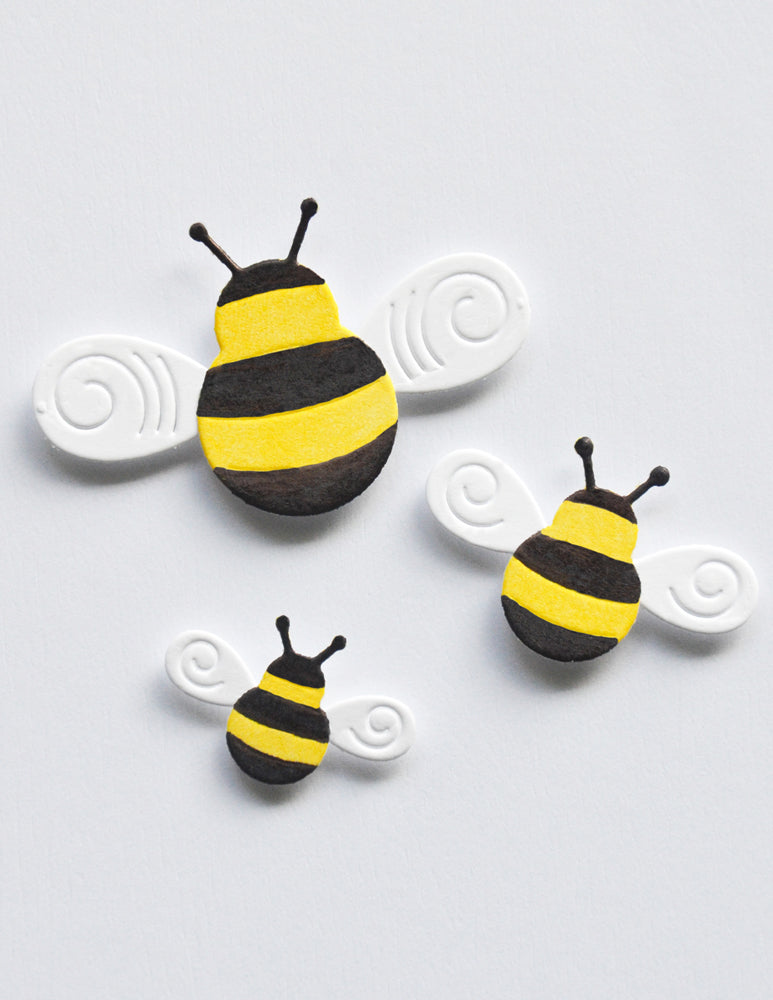 Birch Press Stanzschablone - 57671 Block Print Twirly Bumblebees