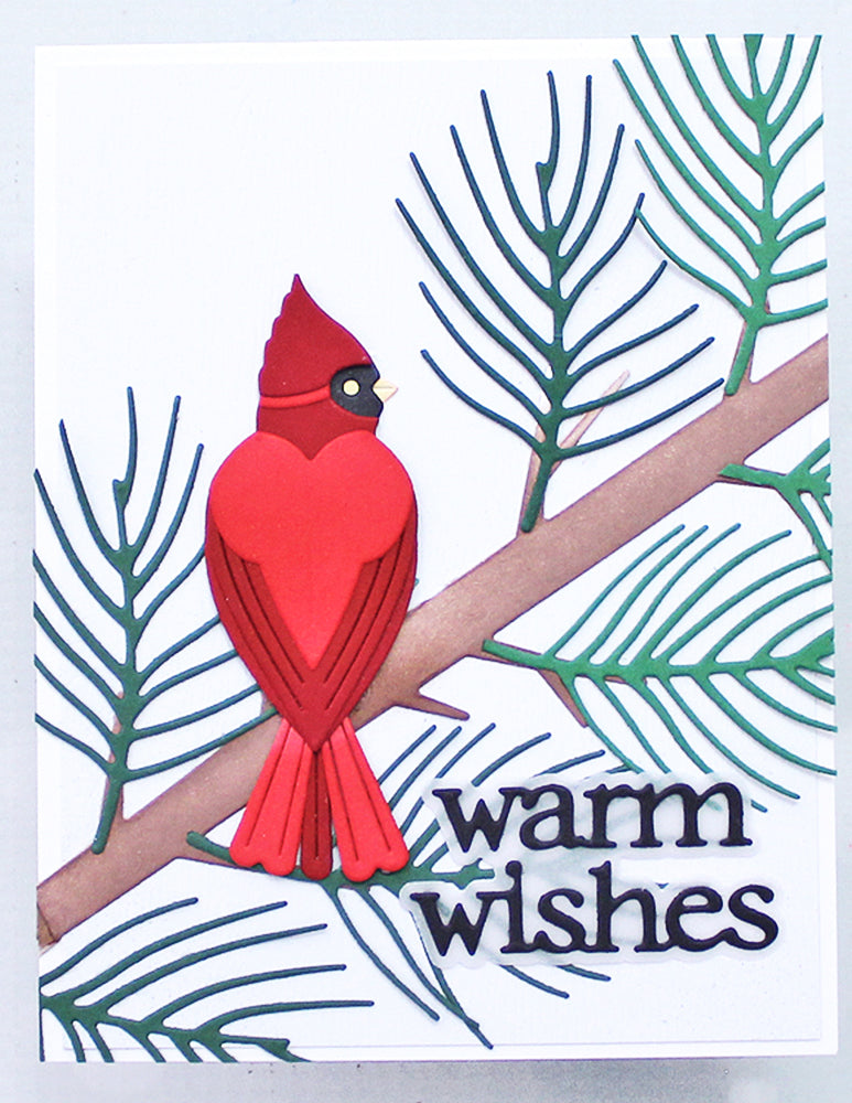 Birch Press Stanzschablone - 57681 Block Print Heart Cardinal