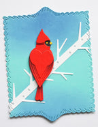 Birch Press Stanzschablone - 57681 Block Print Heart Cardinal