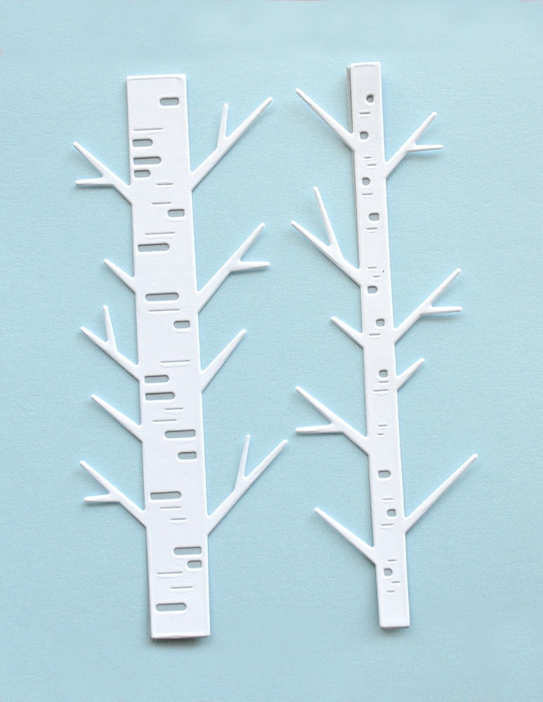 Birch Press Stanzschablone - 57682 Block Print Birch Trees