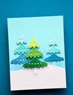 Birch Press Stanzschablone - 57683	Block Print Alpine Trees