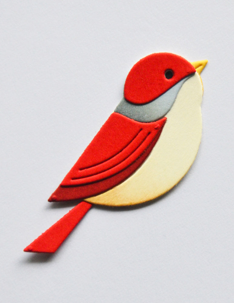 Birch Press Stanzschablone - 57686 Block Print Fine Finch