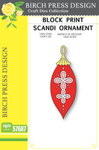 Birch Press Stanzschablone - 57687 Block Print Scandi Ornament