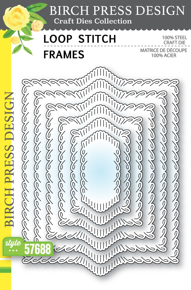 Birch Press Stanzschablone - 57688 Loop Stitch Frames