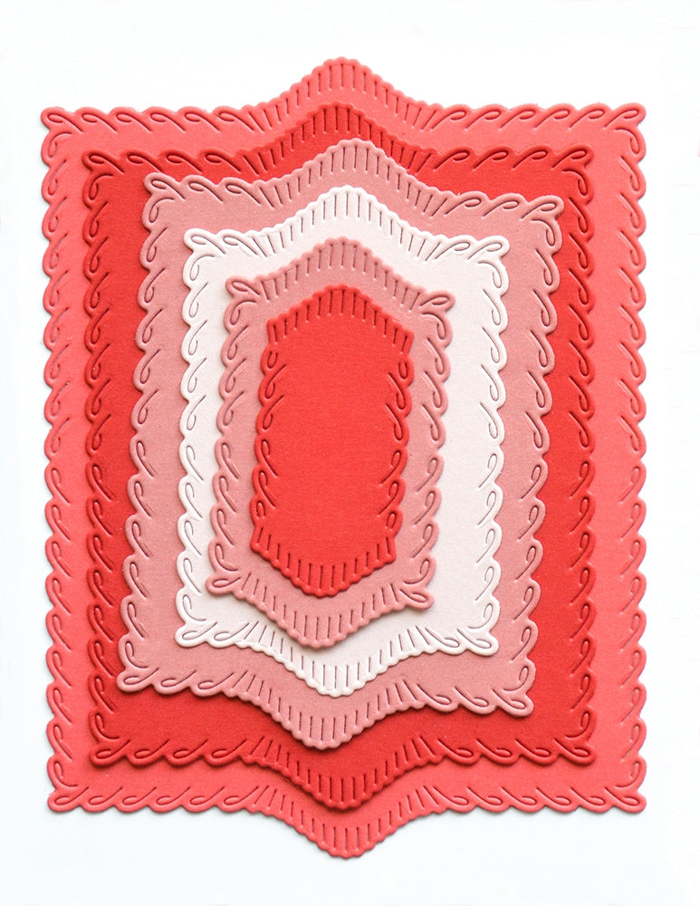 Birch Press Stanzschablone - 57688 Loop Stitch Frames