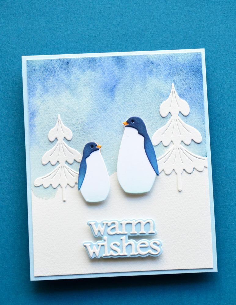 Birch Press Stanzschablone - 57692 Block Print Puffy Penguins