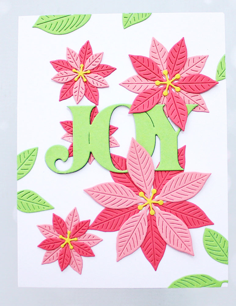 Birch Press Stanzschablone - 57691 Block Print Poinsettia Vase