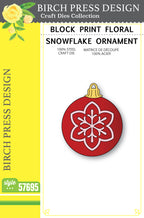 Birch Press Stanzschablone - 57695 Block Print Floral Snowflake Ornament