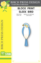 Birch Press Stanzschablone - 57696 Block Print Sleek Bird