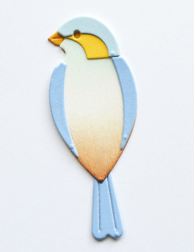 Birch Press Stanzschablone - 57696 Block Print Sleek Bird